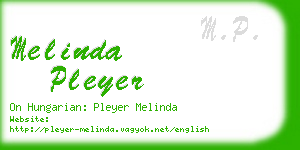 melinda pleyer business card